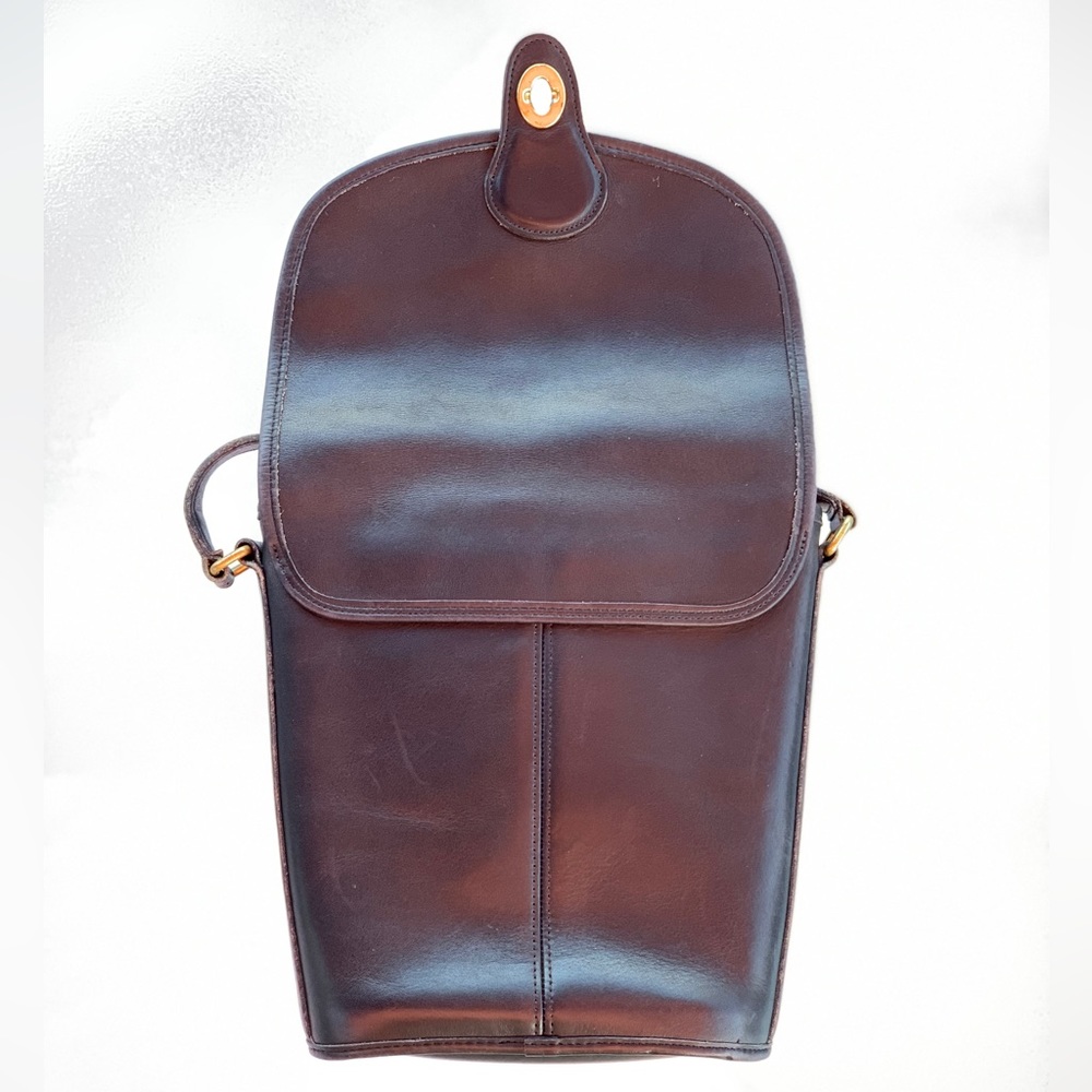 Vintage Coach Black Leather Shoulder/Crossbody Bag - Picture 7 of 9